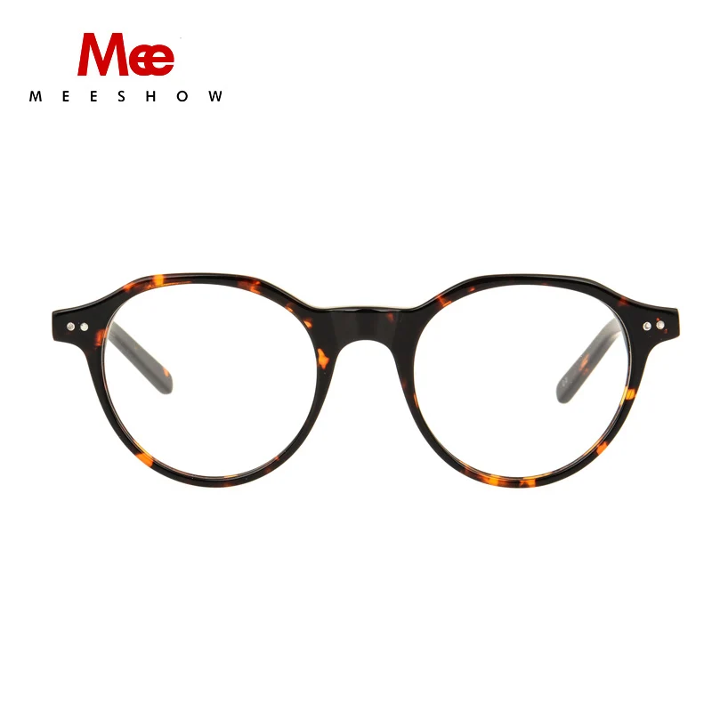 

MEESHOW Brand glasses women round optical frame retro Eyeglasses Lunettes Custom lens Prescription Glasses with case