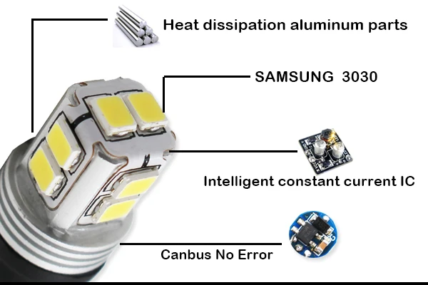 High Quality 10pcs t10 led