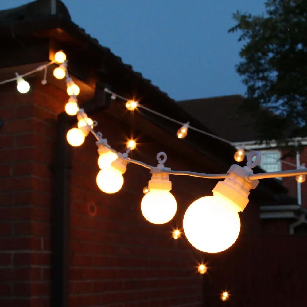 Us 26 24 25 Off Super Bright 15m 20 Bulbs Festoon Lights String G50 200 Led Patio Fairy Light For Outdoor Wedding Party Decoration In