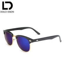 Dolce vision женские солнечные очки в стиле ретро очки UV400 защитные стёкла, фирменные очки Для женщин очки с цветным покрытием мужской