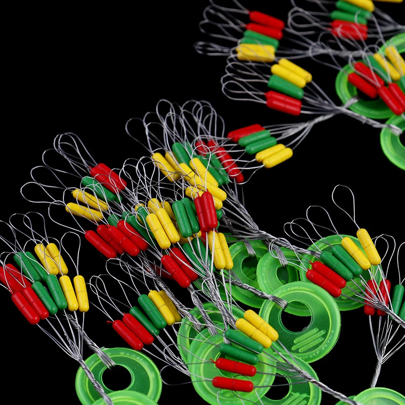 100 группа 600 шт. Зеленая резиновая пробка рыболовная леска сопротивление рыболовное оборудование бобы пространство, чтобы не повредить вертикальную леску бобы