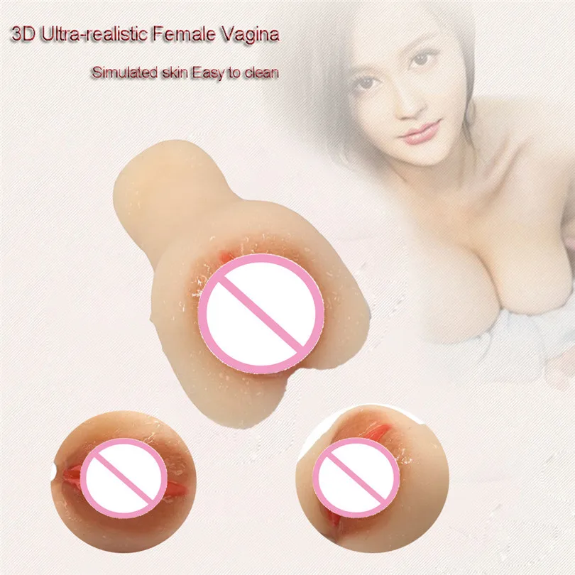 Medical silica gel Waterproof Male Masturbators Toys 3D Realistic Big Ass Silicone Dolls Vagina Pussy For Men  (1)