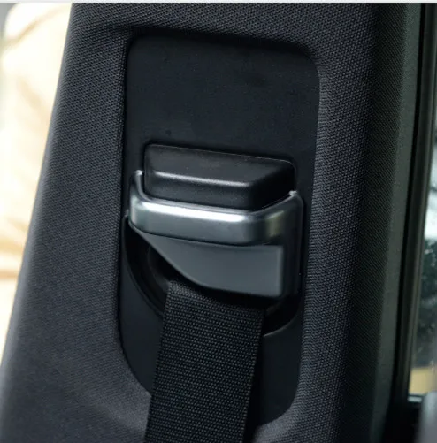  Chrome Car Safety Belt Decoration Cover Tirm For Mercedes Benz B200 CLA GLA Class W117 200 Car Acce