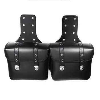 

2PC Saddle Bag Motorcycle Synthetic Leather Bag Sports Car Side Box Mini Car Hanging Bag Bicycle Riding Bag