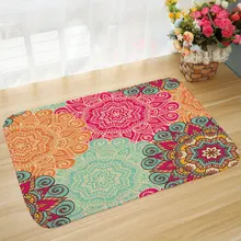 Коврик для гостиной, спальни, нескользящий вакуумный коврик для пола, Мандала с принтом, коврик на кухню для ванной комнаты