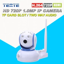 720 P 1.0MP HD Mini Ip-камера Wireless Wifi Двухстороннее Аудио Motion Сигнализации обнаружения с TF Card Slot Pan/Tilt для Радионяня