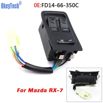 

OkeyTech FD14-66-350C New Styling Left & Right Driver Side Front Window Control Switch for Mazda Rx7 Rx-7 1993-2002 FD1466350C