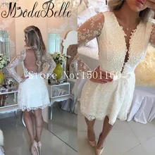 Nach Maß Lace Long Sleeve Homecoming Kleider 2016 Appliques Perlen Homecoming Kleid Mädchen Prom Cocktail Party Kleider