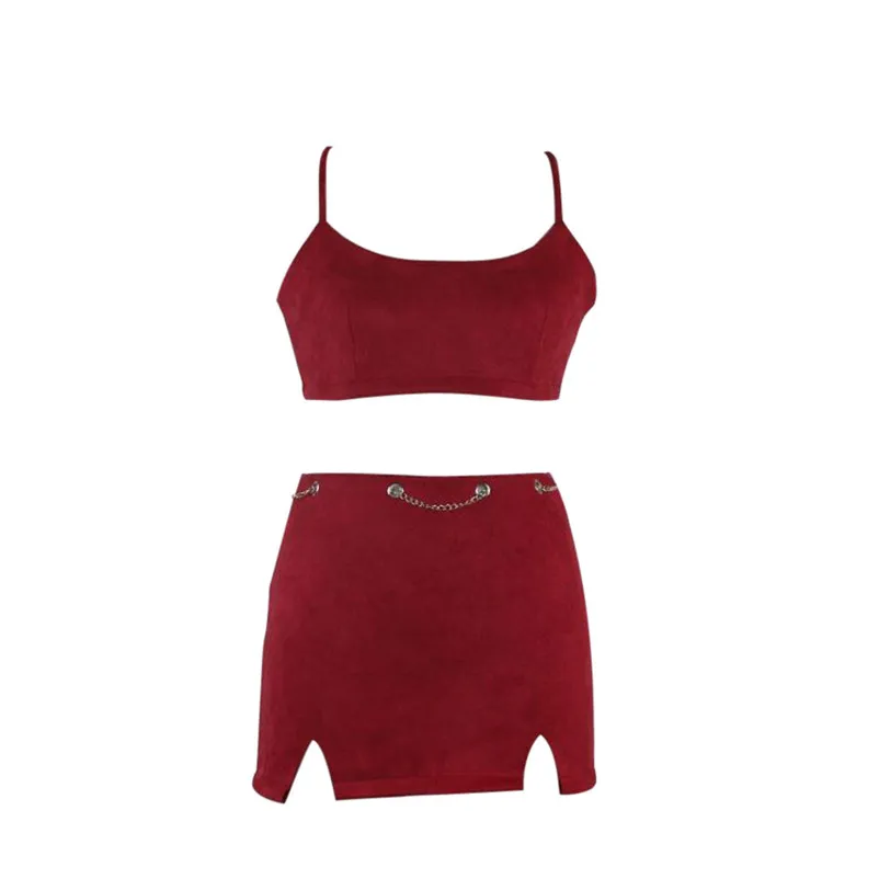 Summer New Fashion woman tracksuit Women Sexy bandage Bra Top Boob Tube Bandeau Mini Skirt Set Suit Women 2 piece set 3D07 (3)