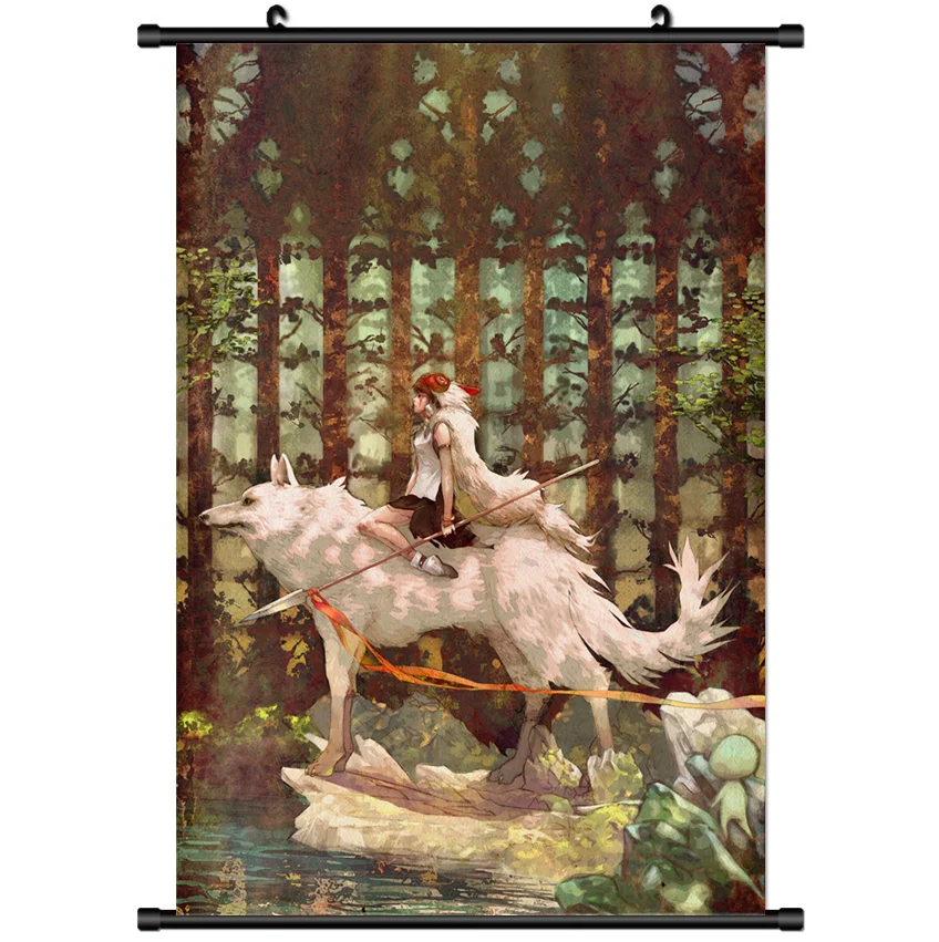 Подробные сведения о аниме Mononoke Hime принцесса плакат прокрутка 40x60 см | Дом и сад