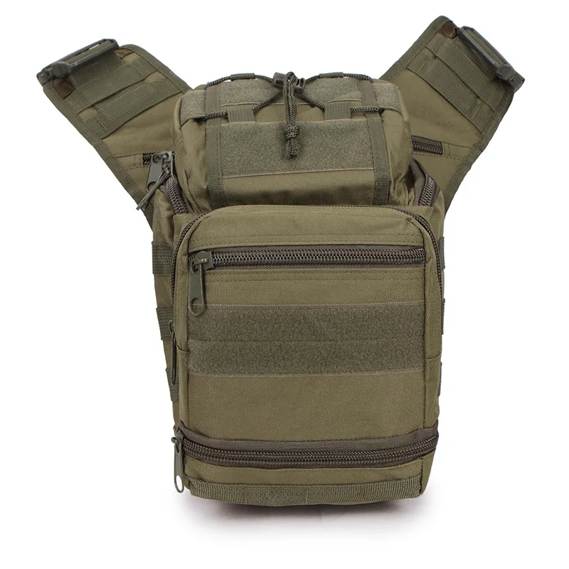 Наружная сумка на плечо армейская альпинистская походная Сумка военный тактический рюкзак походная седельная сумка через плечо сумка для камеры Водонепроницаемая - Цвет: Армейский зеленый
