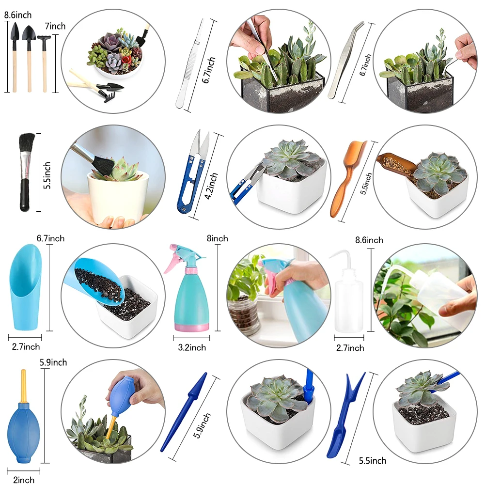 14 шт./компл./набор, мини-инструменты для суккулентов с Т-образными цветочными этикетками, инструменты для пересадки цветов, принадлежности