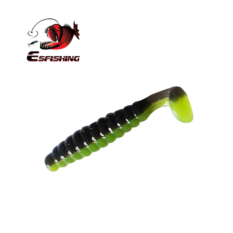 ESFISHING рыболовная Мягкая приманка Shad Crappie 10 шт. 45 мм 1 г Grub Pesca Leurre силиконовая для