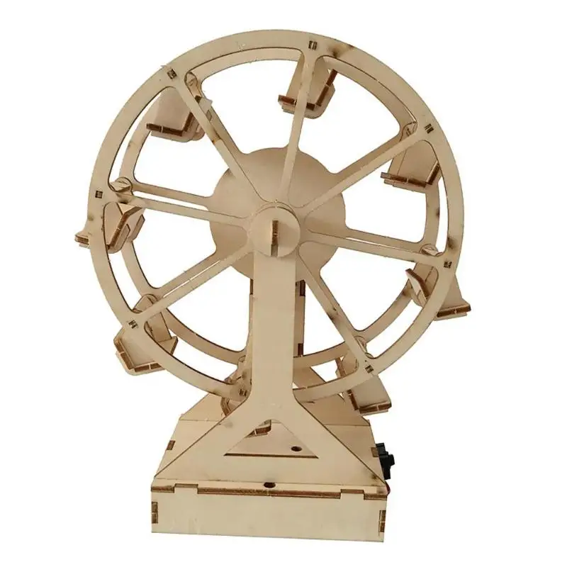 DIY деревянная модель колесного обозрения комплект материалов научный эксперимент сборная игрушка