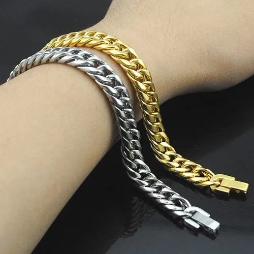 Мужской браслет-цепочка из нержавеющей стали для мальчиков модные ювелирные изделия HB027