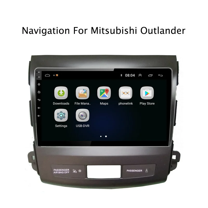 Best 9" 2.5D IPS Android 8.1 Car DVD GPS For Mitsubishi Outlander 2006 2007 2008 2009 2010 2011 2012 Car Radio Head Unit Navigation 1