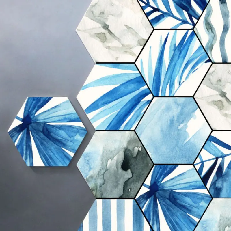 

10 Pieces Of A Hexagonal DIY Anti-Slip Floor Sticker Home Decoration Wall Stickers