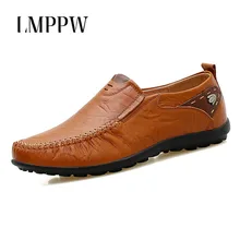 Big Size 38-47 Men Business Casual Shoes Breathable Men Loafers Soft Leather Moccasins Men Flats Fashion Slip on Men Loafers 2A