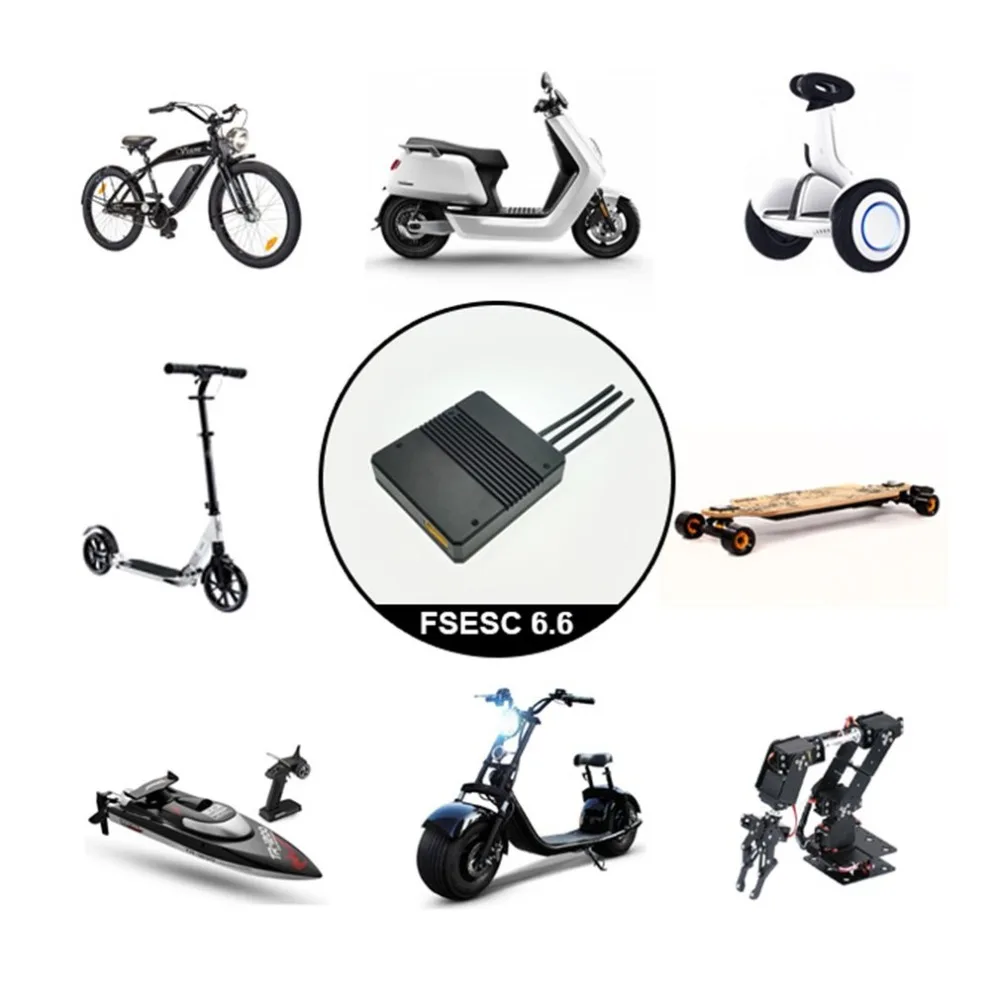 

HGLRC FLIPSKY FSESC V6.6 60A ESC with Aluminium Case for Electric Skateboard RC Car Boat Drone E-bike E-scooter Robot