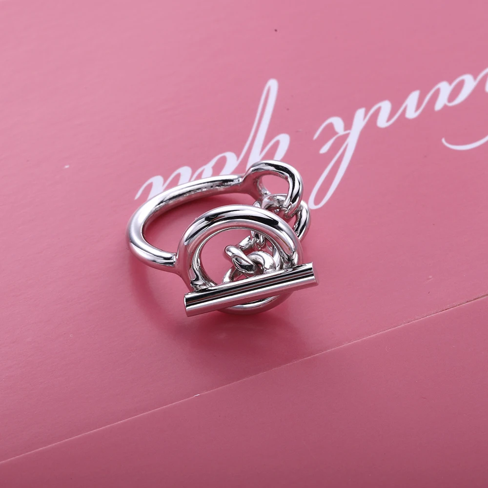 Kopen Slovecabin Vintage Mannen Sieraden Authentieke 925 Sterling Zilver Lock Trouwringen bague Femme Marage Argent Ringen Voor Vrouwen