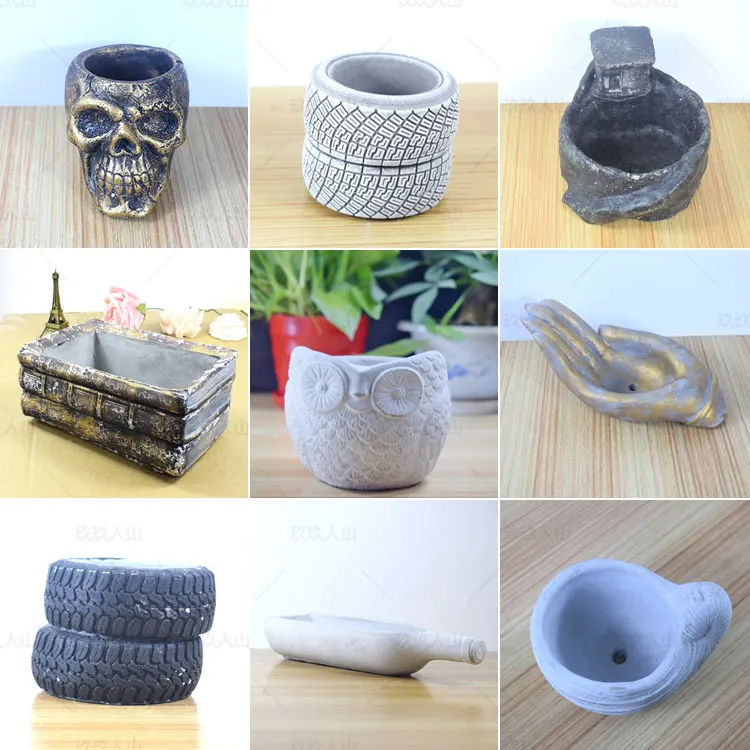 Criativo simples diy pote suculentas vaso de