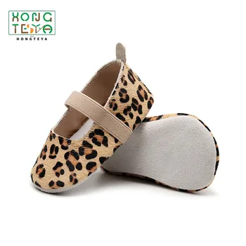 

Baby girls Shoes Baby Moccasins Non-Slip Genuine Leather leopard infant Mary jane soft sole Newborn first walker toddler Shoes