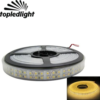 

Topledlight 5M Double Row LED Emitter Lamp Light 3528 Cool Warm White SMD3528 Light Tube Waterproof 240Leds/M