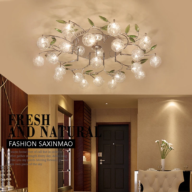 

LED living room lighting ceiling lamp garden minimalist atmosphere art circular ceiling lamp bedroom Ceiling lights AC110-240V