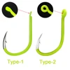 Carbon Steel Glow In Night Fishing Hooks 50pcs Luminous Fishing Hooks Fishing Accessories ► Photo 2/6