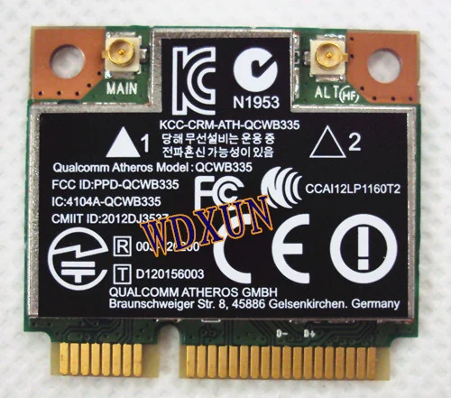 Замена для ноутбука 690019-001 689457-001 733268-001 Atheros AR9565 QCWB335 мини PCIe WLAN wifi Беспроводная Bluetooth карта