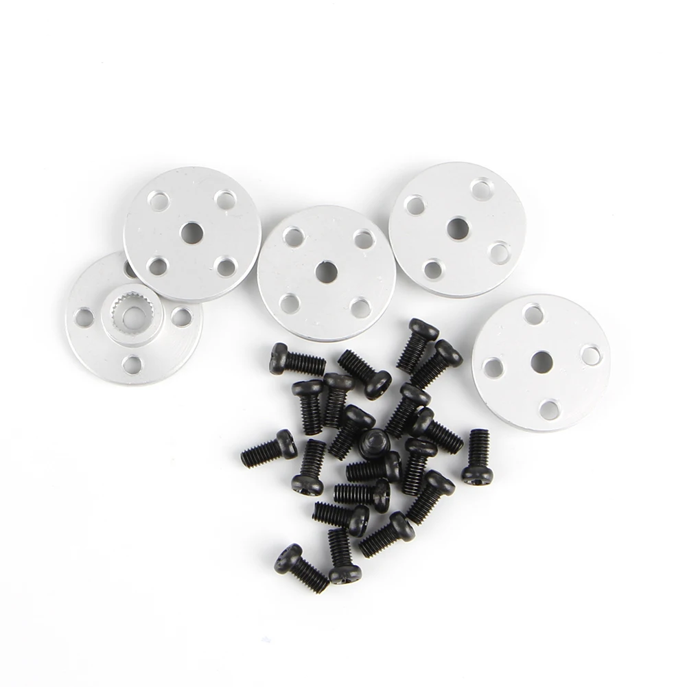 

5 x 25T Servo Arm Metal Horns For MG995 MG996 RC Servos Robot Arm Round