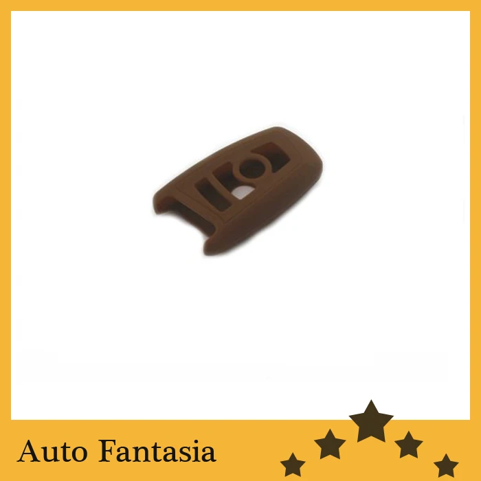 Силиконовый гель, кожа дистанционный ключ чехол для BMW F10 5 серия - Название цвета: Choco Brown