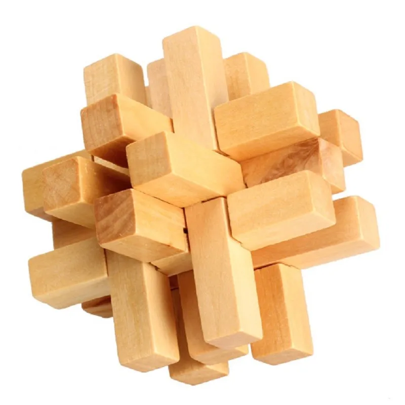 wooden lock puzzle