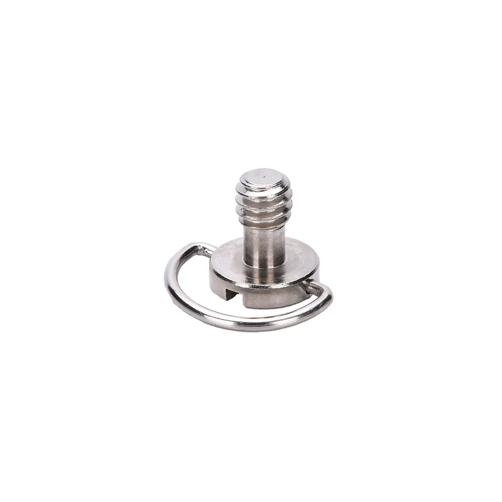 

1/4 Inch Captive Folding D-Ring Adapter Screw Cam Tripod Monopod Quick Release Plate for Camera Tripods