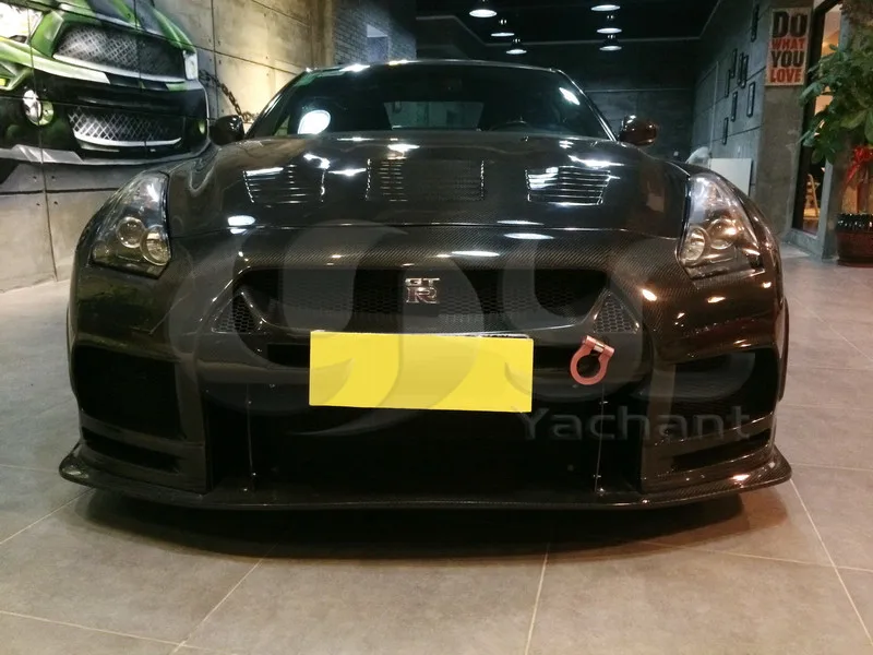 Карбоновый Широкий комплект кузова подходит для 08-13 R35 GTR GT-R 35 CBA DBA TP стиль Широкий комплект кузова передний бампер боковые юбки переднее крыло