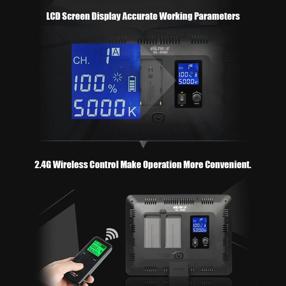 Viltrox VL-200 Pro Wireless Remote LED Video