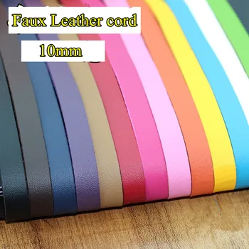 

14 colors 10mm faux leather cord/lace/strip/string suede cord PU DIY necklace bracelet thong jewellery free shipping 14m