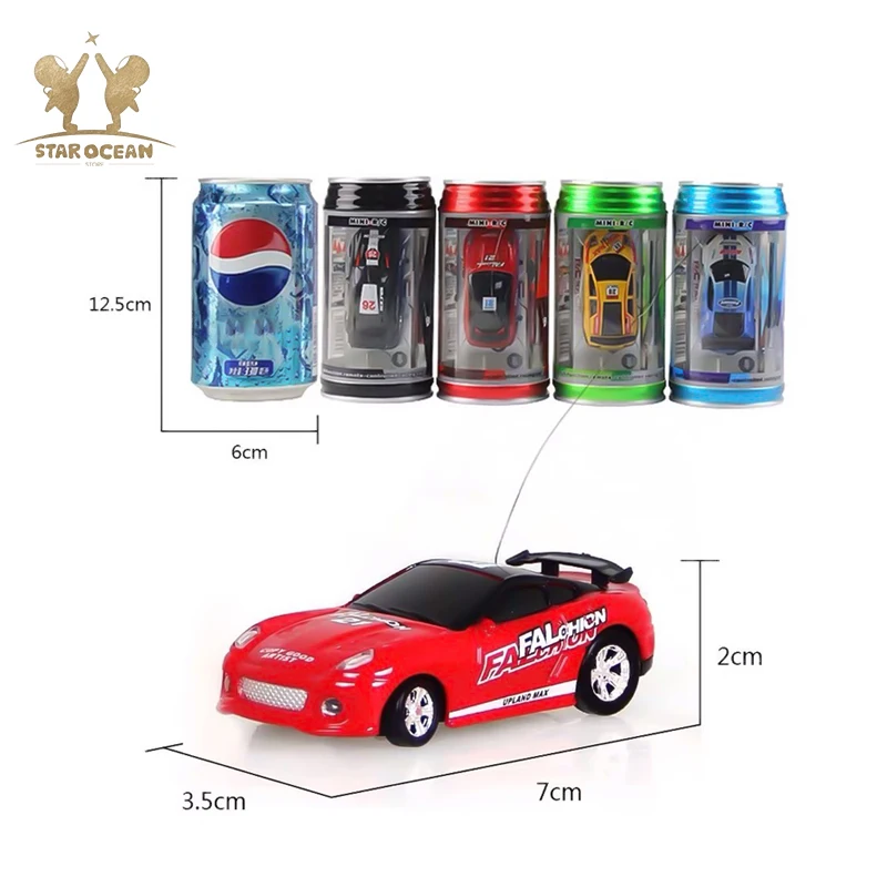 

8 Colors 20Km/h Coke Can Mini RC Car Radio Remote Control Car Micro Racing Car 4 Frequencies Toy For Kids RC Models