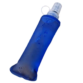 

250/500 ML Water Bottle Folding Portable Squeeze Silicone Travel Bottles Kettle Outdoor Running Cycling Drinkware Accessory
