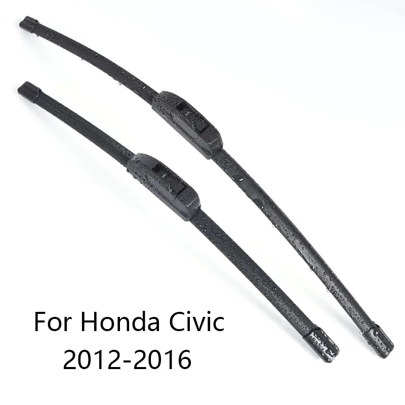 Щетки стеклоочистителя лобового стекла для Honda Civic форма 2001 2002 2003 2004 2005 2006 2007 до Резина стеклоочистителя лобового стекла автомобиля - Цвет: 2012-2016