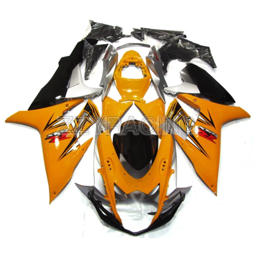 Наборы обтекателей впрыска для Suzuki GSXR600-750 K11 2011- год в комплекте ABS пластиковые крышки электронный атомайзер черный оранжевый