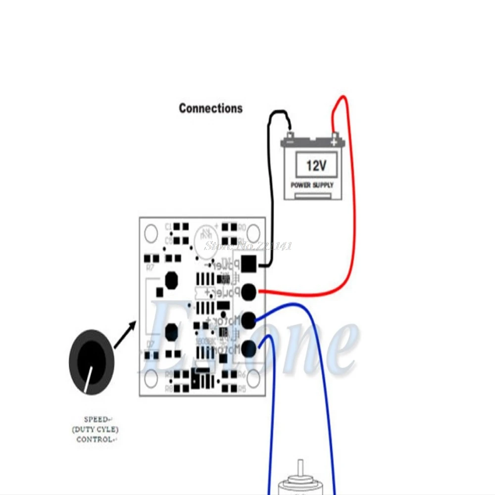 DC 1,8 V 3V 5V 6V 12V 2A низкая Напряжение мотор Скорость контроллер PWM 1803B