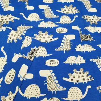 

Interlock Baby Cotton Prints Fabric for DIY Sewing Kids bibs, coated, bed sheets Cotton Knitted Jersey material 50x170cm