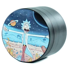 Broyeur de cigarettes à puces 4 couches, Style personnages animés noirs, accessoires gadget noir