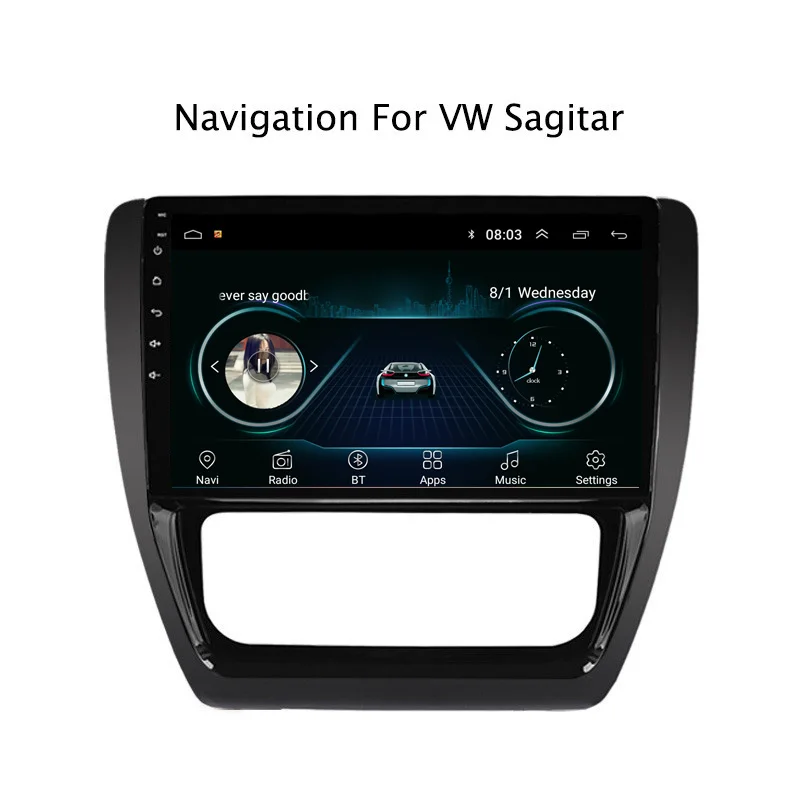 Best 10.1" 2.5D IPS Android 8.1 Car DVD GPS Player For VW Sagitar 2012 2013-2018 Car Radio Stereo Head Unit with Navigation 1