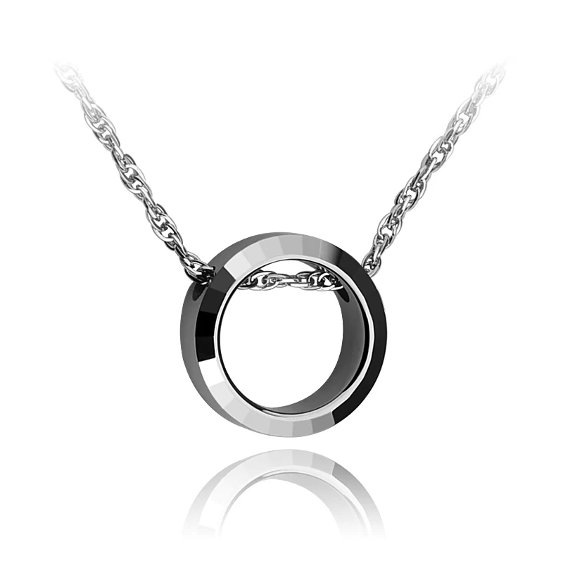 New Fashion High Polished Couples' Tungsten Carbide Pendants With 1.5mm