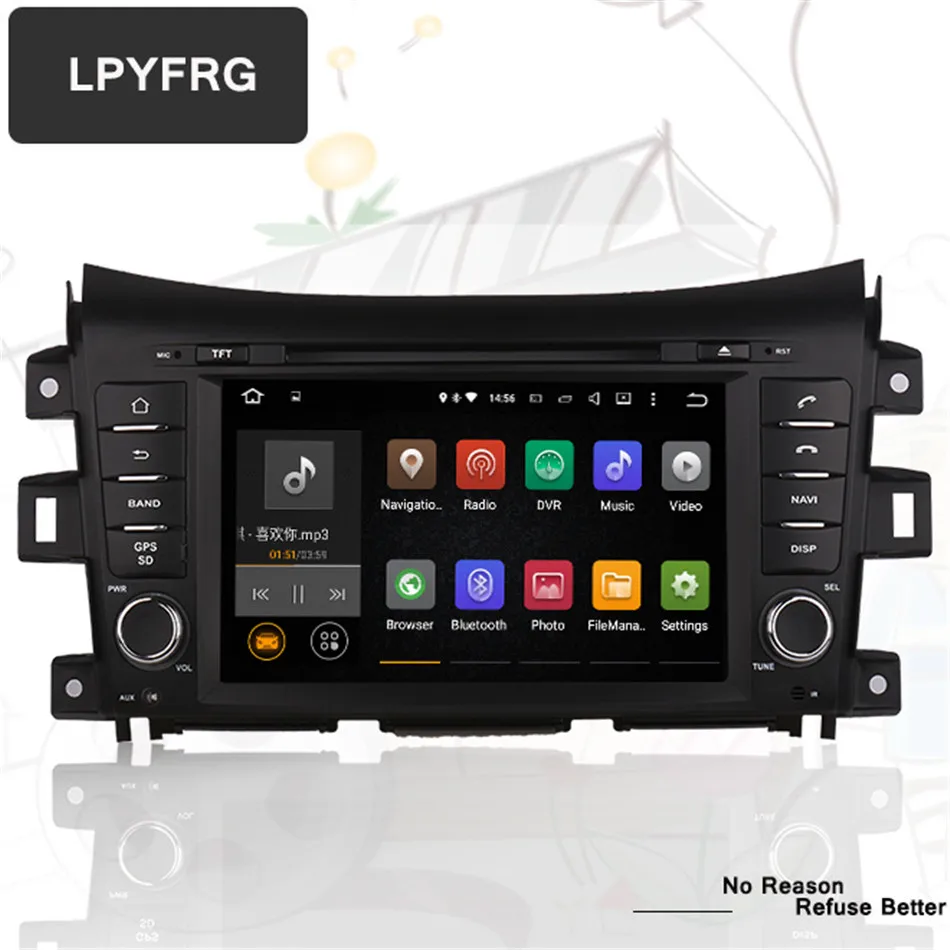 Best 8" IPS 1024*600 Screen Android 9.0 Car Stereo For Navara NP300 2014 15 16 2017 Auto Radio RDS GPS Navigation With dvd system 3