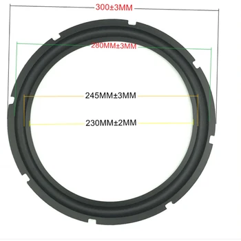 

A pair 2PCS 12 inch rubber repair Woofer / Bass Speaker surrounds (300MM / 280MM /245/230mm )