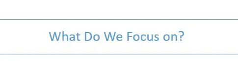 focus on