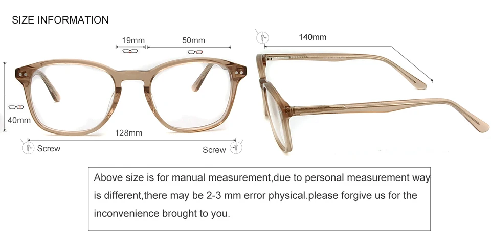 Ацетатные корейские очки оправа женские оптические очки прозрачные коричневые мужские прозрачные очки заклепки винтажные оправа для очков, при близорукости